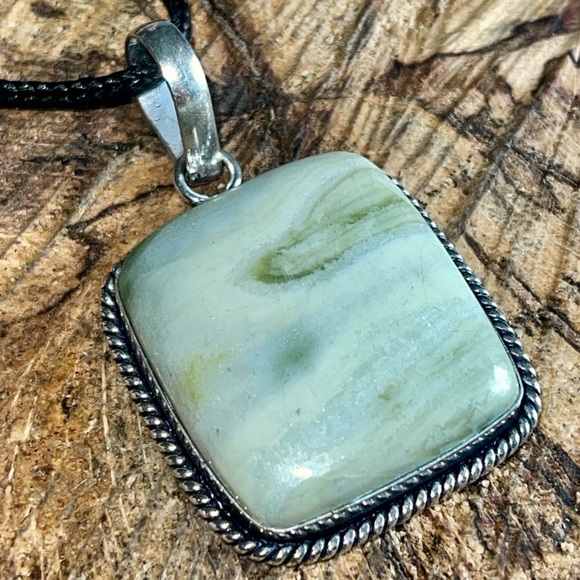 Green Larsonite Pendant 1 1/2” - Picture 5 of 8